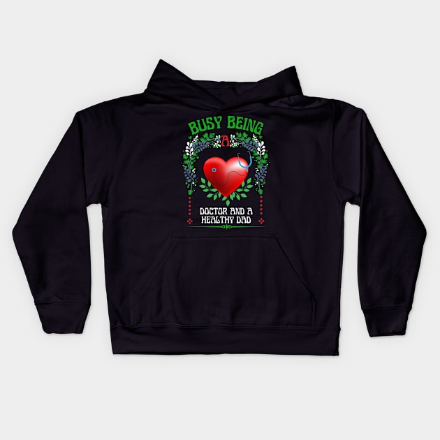 Busy Being A Doctor Floral Look Kids Hoodie by NICHE&NICHE